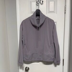 Athleta Women's Charcoal Cowl Neck Hoodie